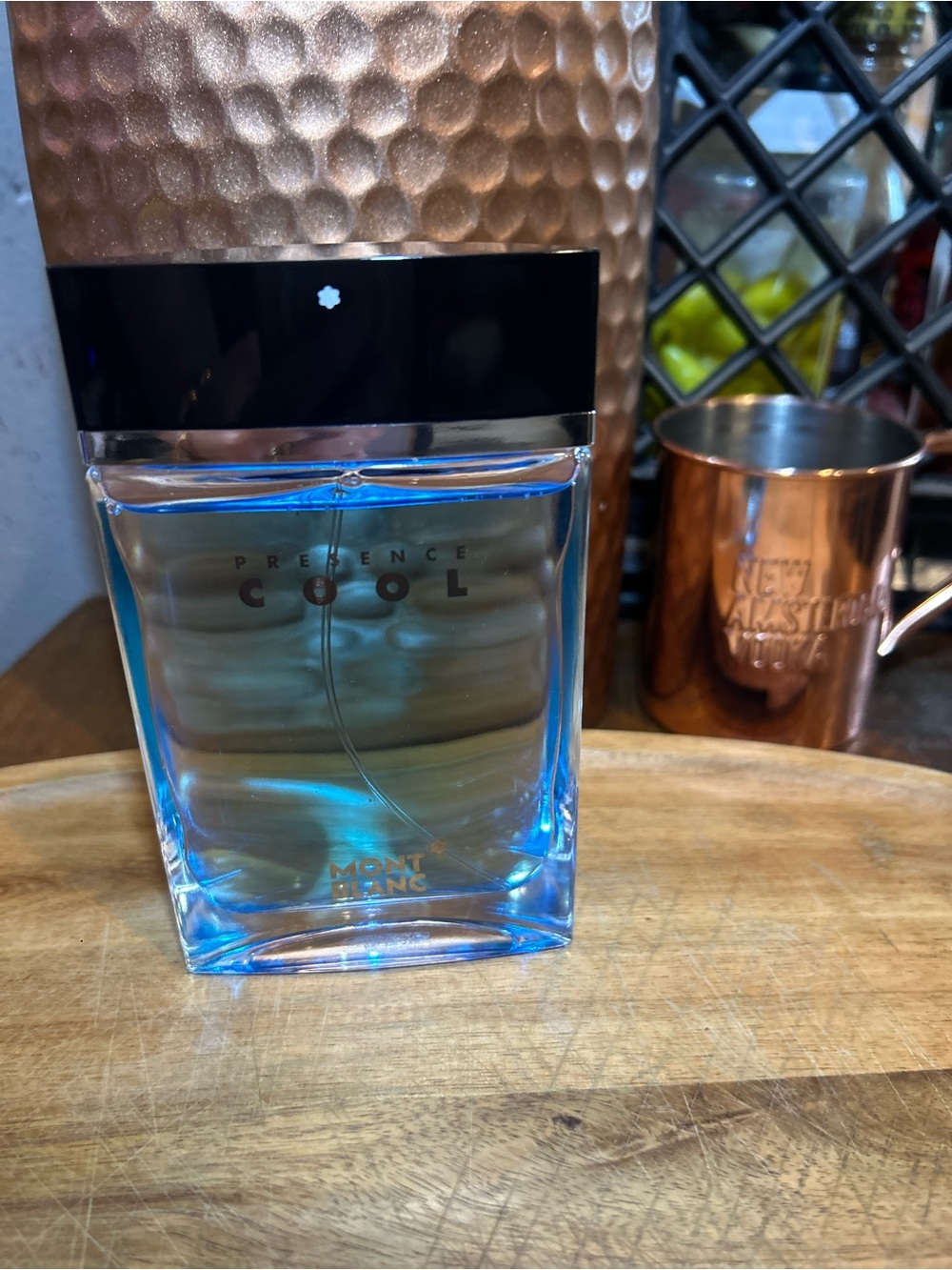 Montblanc Presence Cool Men's Cologne - Blue and Black Bottle